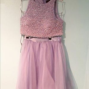 NWT two piece lavender semi dress
